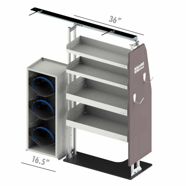 Rola-Case HVAC Bin Package for Ford Transit - 130-in WB - Mid Roof - Image 5