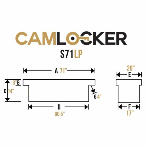 CamLocker Crossover Tool Box - 71-in - Low Profile Lid - Standard Depth - Image 18
