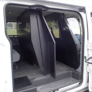 Middle Partition For 2015-2022 Ford Transit Window Van With Low Roof And Side Swing Out Or Sliding Doors