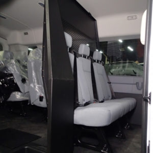 Middle Partition For 2015-2022 Ford Transit Window Van With Medium Roof And Side Sliding Doors