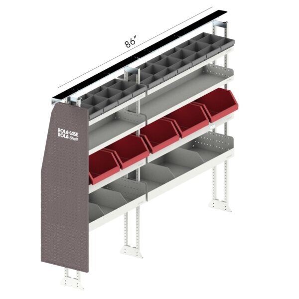 Rola-Case Drivers Side Americas Most Popular Bin Package - Mid Roof Full Size Vans