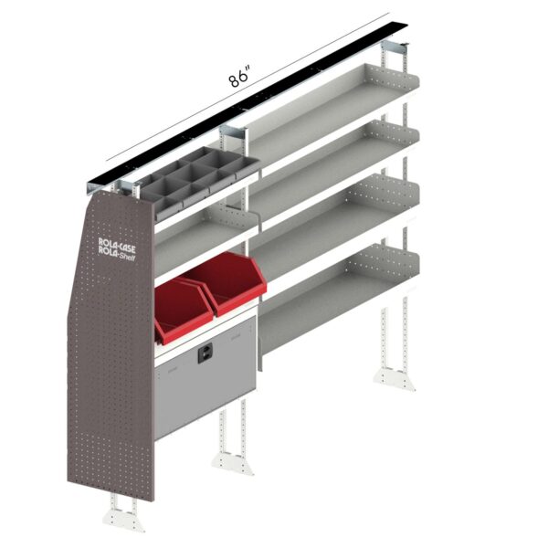Rola-Case Drivers Side Hvac Bin Package - Mid Roof Full Size Vans