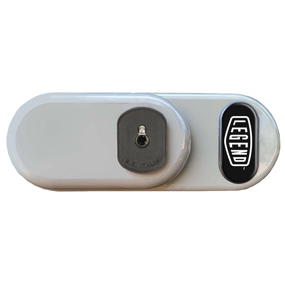 Legend SecuriLock on a van door, one of the best work van door locks with hardened steel and slam lock feature.