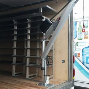 SpitzLift Service Body Crane - Enclosed Service Body - High Roof - Rear Door - 900 lbs. Capacity