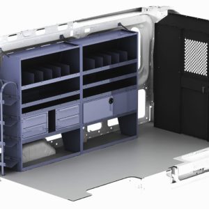 Masterack HVAC Shelving Package for High Roof Vans