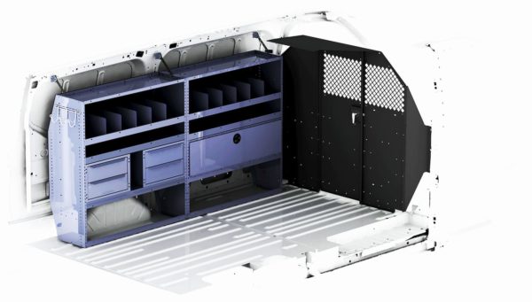 Masterack Contractor Shelving Package for Low Roof Vans