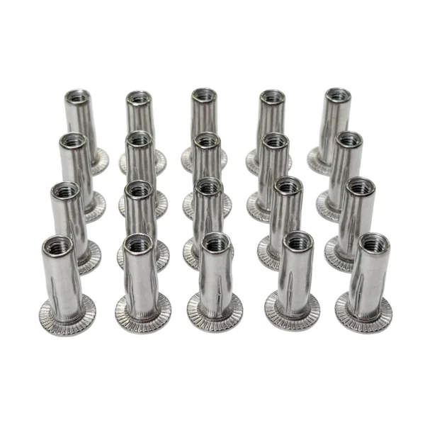 Plus Nuts - Stainless Steel - M6 (20 Pack)