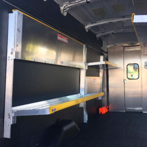 Aluminum Folding Shelves for Ford Transit Cargo Vans