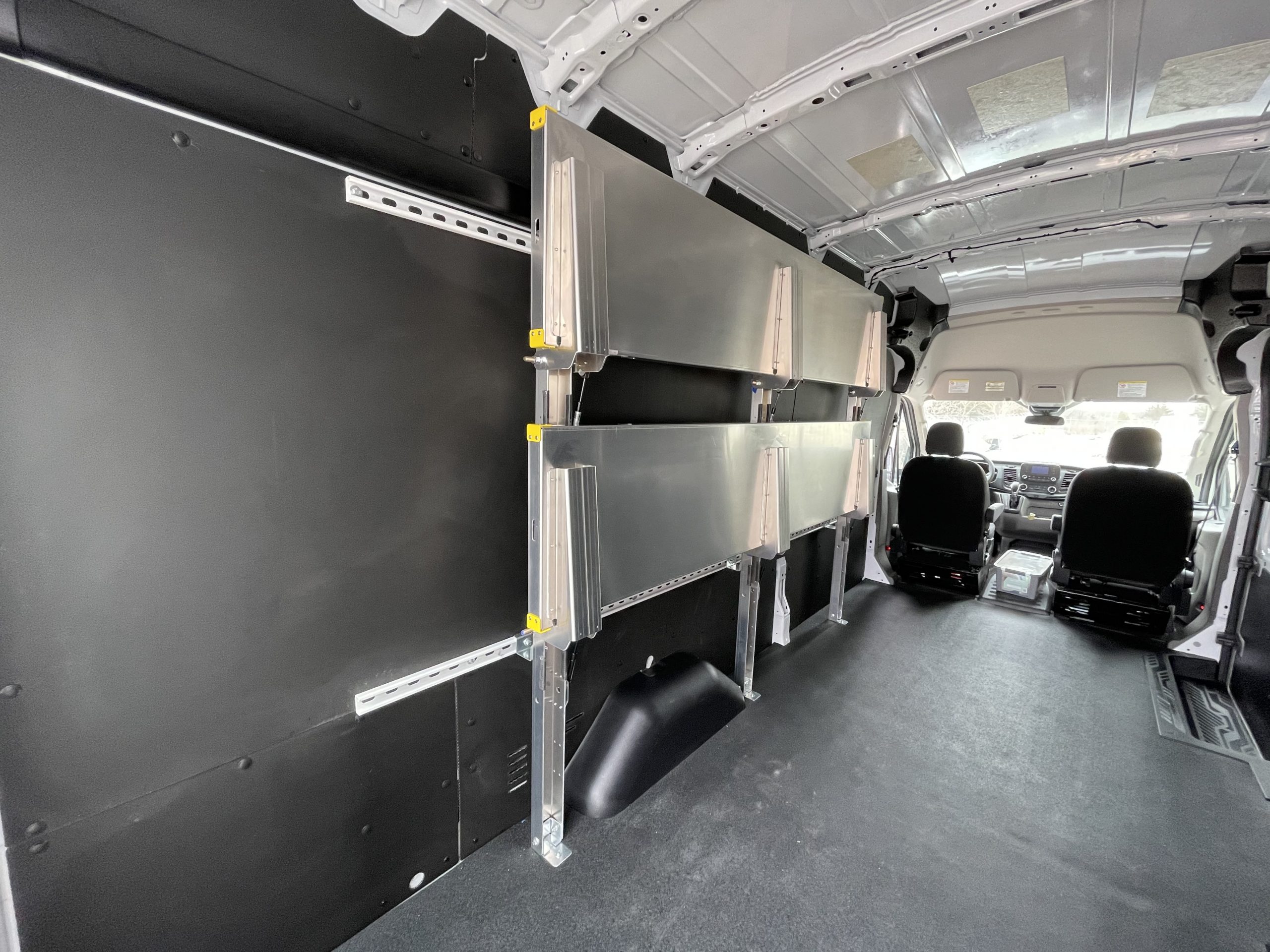 EZ Folding Shelves for ProMaster and Transit Medium Roof Vans EZ Stak
