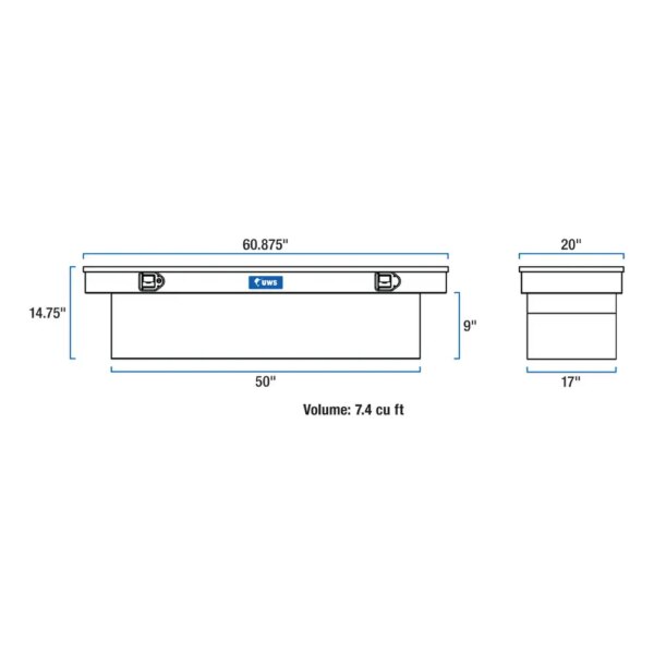UWS Crossover Tool Box - 60-in - Standard Lid - Image 4
