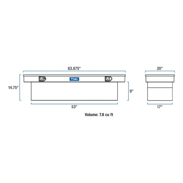UWS Crossover Tool Box - 63-in - Standard Lid - Image 5