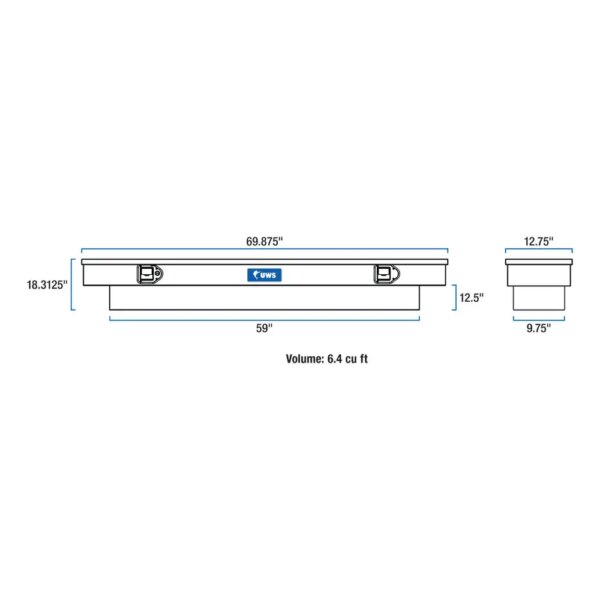 UWS Crossover Tool Box - 69-in - Slim Line - Deep - Image 2