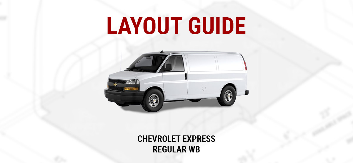  Medidas de carga interior de Chevrolet Express (Regular WB)