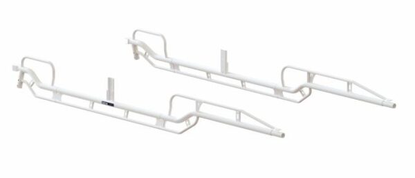 Holman The Pro Rack Side Channel Kit - Forklift Loadable, Long Bed, Single Cab, White